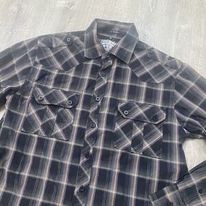 Southpole Premium Men's Size M Stripe Cotton  Biker Shirt